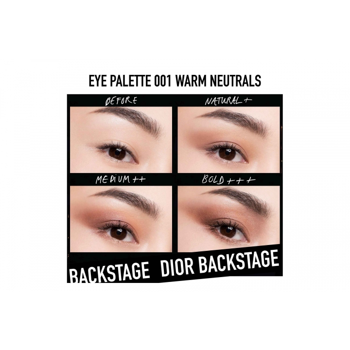 DIOR Backstage Eye Palette Палетка для макияжа глаз в оттенке #001WarmNeutrals