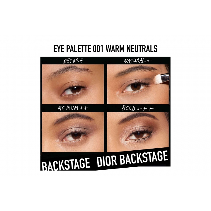 DIOR Backstage Eye Palette Палетка для макияжа глаз в оттенке #001WarmNeutrals