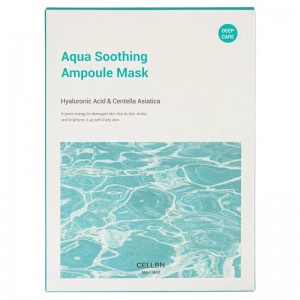 Aqua Soothing Ampoule Mask Тканевая маска с центеллой и гиалуроновой кислотой