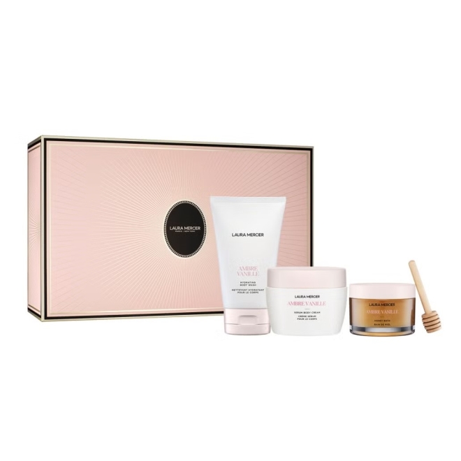 LAURA MERCIER MINI AMBER VANILLE セット Набор для тела Амбровая Ваниль Delicious & Decadent - купить в