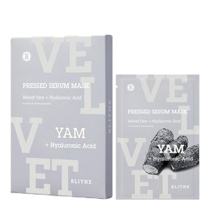 Blithe Pressed Serum Mask Velvet Yam + Hyaluronic Acid Маска тканевая увлажняющая