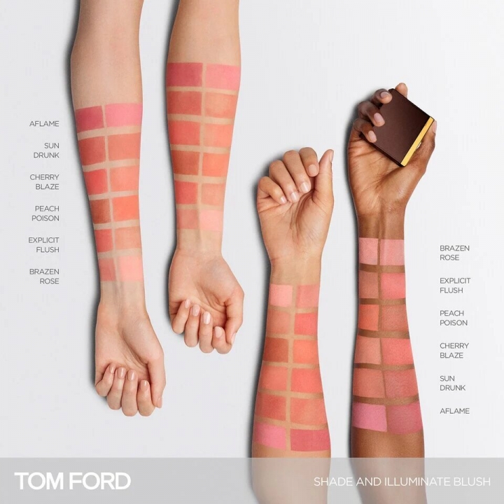 Tom Ford Shade and Illuminate Blush Румяна с полуматовым финишем в оттенке #CherryBlaze