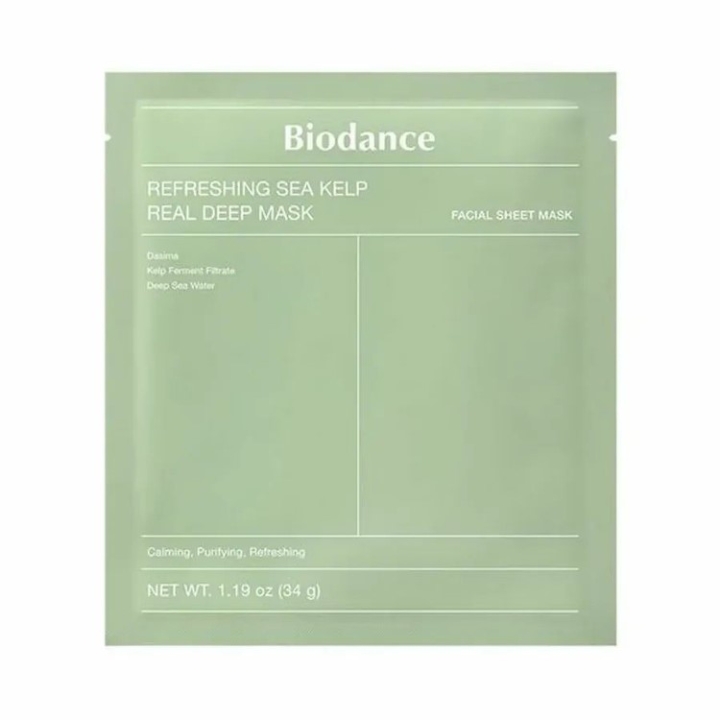 Biodance Refreshing Sea Kelp Mask Освежающая гидрогелевая маска с экстрактом водорослей