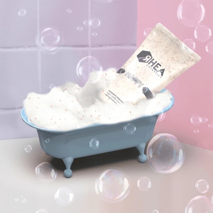 HappyScrub Муссовый скраб-пилинг для тела 