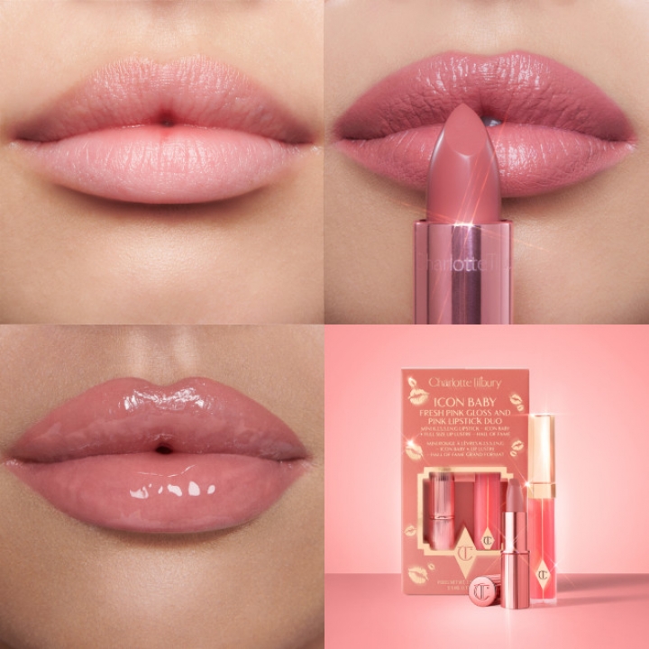 Gloss And Lipstick Duo #IconBaby #HallOfFame Набор для макияжа губ